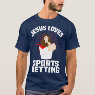 Camiseta A Jesús le encanta el deporte apostando a Cristo b