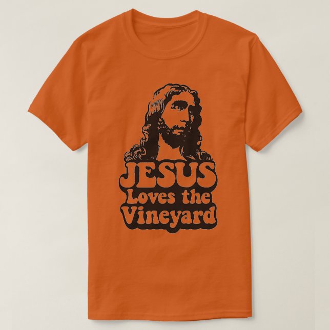 Camiseta A JESUS le encanta el viñedo (Diseño del anverso)