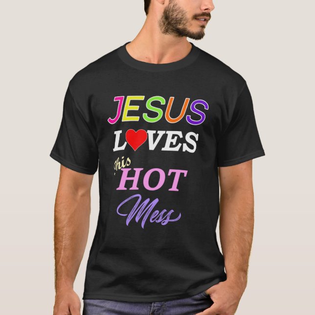Camiseta A Jesús Le Encanta Esta Fe Cristiana De La Calor (Anverso)