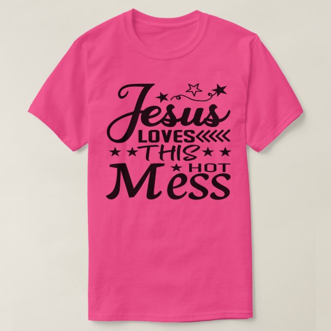 Camiseta A Jesús Le Encanta Este Ajedrez Caliente (Diseño del anverso)