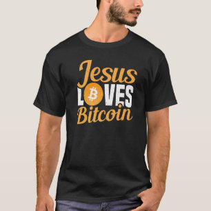 Camiseta A Jesús Le Encanta La Fijación De La Criptodivisa 