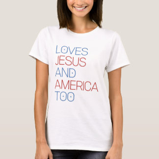 Camiseta A Jesús Y A Estados Unidos También Les Encanta