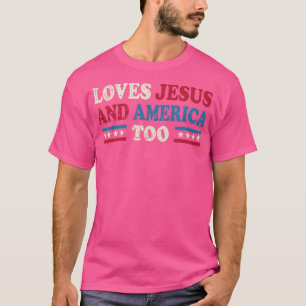Camiseta A Jesús Y A Estados Unidos También Les Encanta