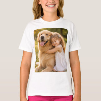 Camiseta a juego de bebé lindo y perro