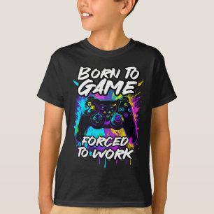 Camiseta A Juego Forzado A Trabajar - Coloridos Juegos De G