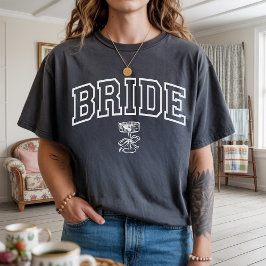 Camiseta a juego para la novia y las damas de hono