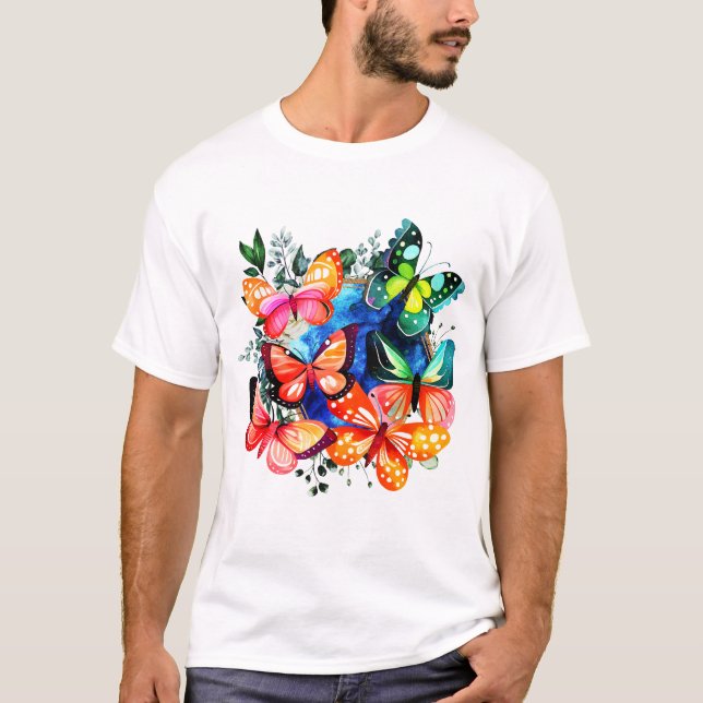 Camiseta A Kaleidoscope Of Butterflies (Anverso)