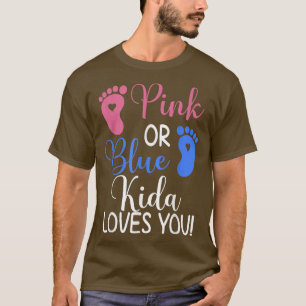 Camiseta A Kida rosa o azul le encanta revelación de género