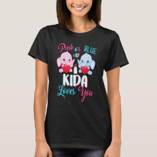Camiseta A Kida Rosa O Azul Le Encantan Los Elefantes Géner