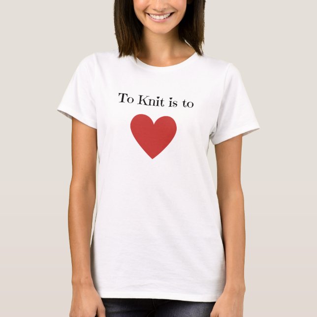 Camiseta A Knit es para amar - (Anverso)