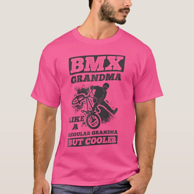 Camiseta A La Abuela De Bmx Le Gusta Una Abuela Regular Per (Anverso)