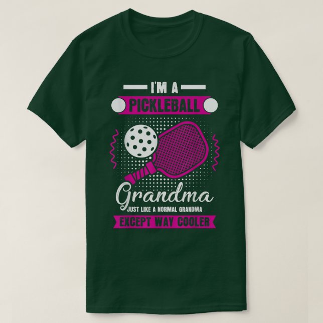Camiseta A La Abuela De Las Bolas De Pickleball Le Gusta Un (Diseño del anverso)