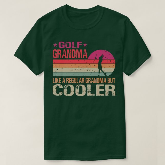 Camiseta A La Abuela Golf Le Gusta Una Abuela Regular Pero  (Diseño del anverso)