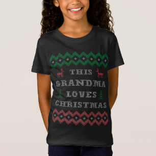 Camiseta A La Abuela Le Encantan Los Navidades, Los Renos Y