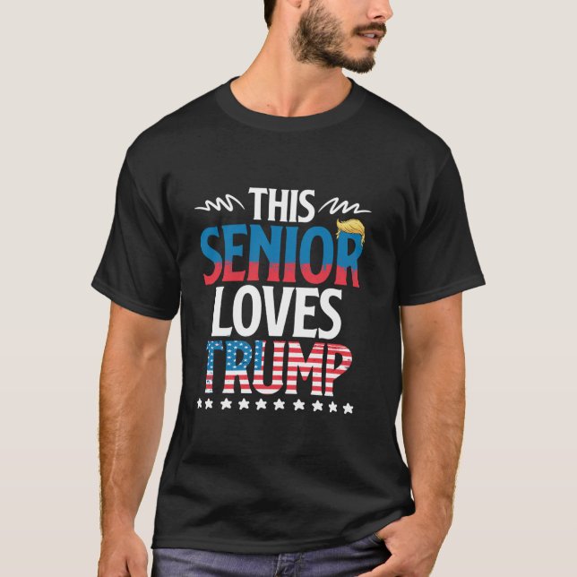 Camiseta A la anciana le encanta Trump Presidente Electi (Anverso)