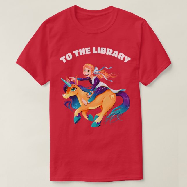 Camiseta A la biblioteca (Diseño del anverso)