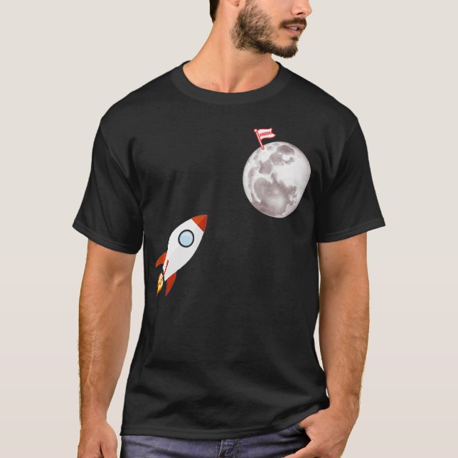 Camiseta A La Bolsa De La Nación De La Luna Diamante Manos  (Anverso)