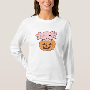 Camiseta A La Calabaza Axolotl Le Encantan Los Animales Dul