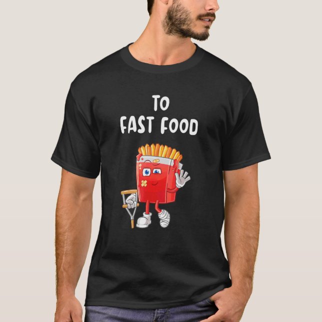 Camiseta A la comida rápida Fries de Alimentos Rápidos (Anverso)