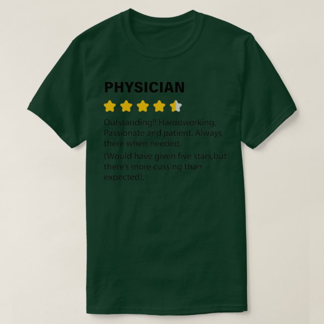 Camiseta a la definición graciosa de PHYSICIAN, el dicho di (Diseño del anverso)