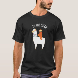 Camiseta A La Discoteca Divertida Llanto A Llama Alpaca