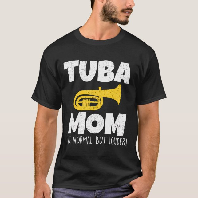 Camiseta A la divertida madre tuba le gusta la prohibición  (Anverso)