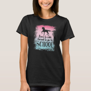 Camiseta A La Escuela De La Caballo De Caballo