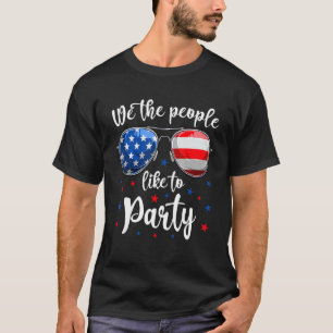 Camiseta A La Gente Nos Gusta Fiesta La Bandera Estadounide