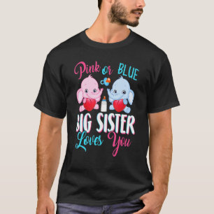 Camiseta A La Gran Hermana Rosa O Azul Le Encantan Los Elef
