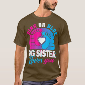 Camiseta A La Hermana Grande Rosa O Azul Le Ama La Revelaci