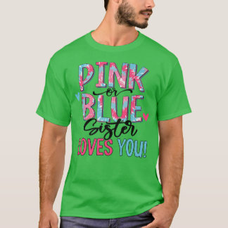 Camiseta A La Hermana Rosa O Azul Le Encanta El Género Del 
