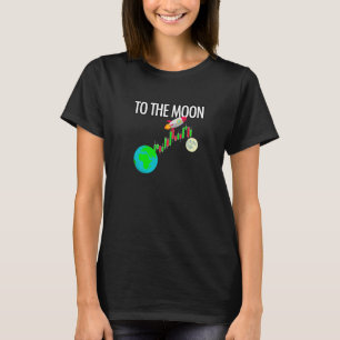 Camiseta A la Luna Cripto Comercio de Bolsa de Valores
