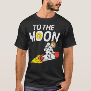 Camiseta A La Luna Dogecoína Shiba Inu Crypto Cryptocurren