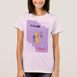 Camiseta A la luna & Meownd