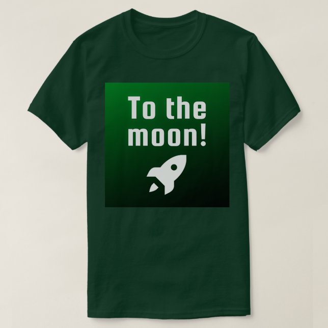 Camiseta A la luna verde (Diseño del anverso)