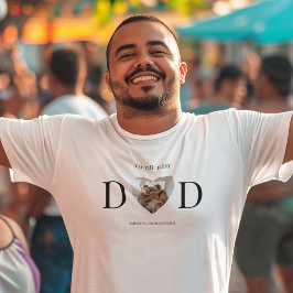 Camiseta A la mejor foto del corazón del Personalizado de p