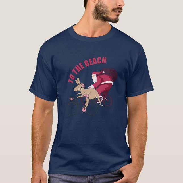Camiseta A la playa - Navidades australianos (Anverso)