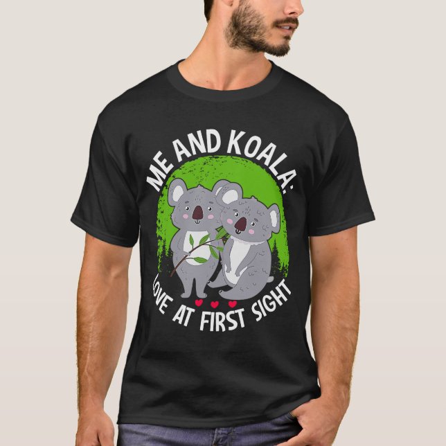 Camiseta A La Primera Vista, Me Encantan Y Koala 1 (Anverso)