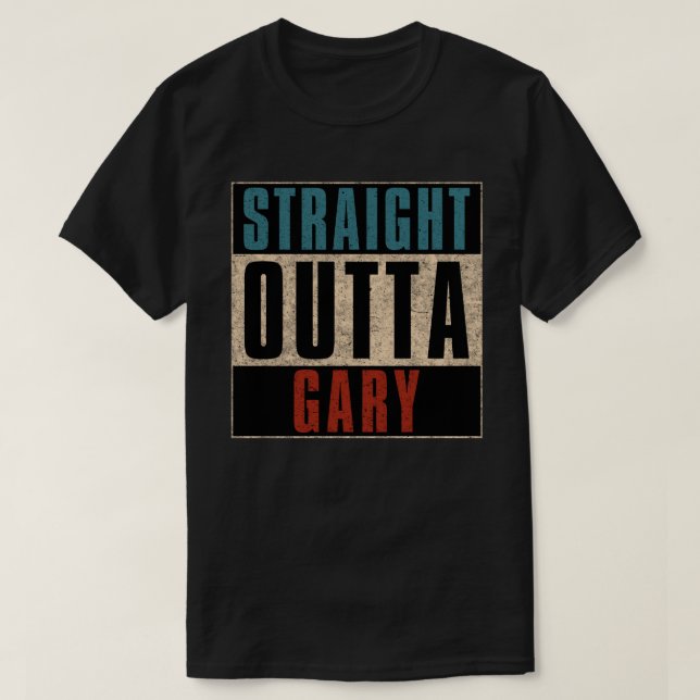 Camiseta A la salida de Gary Indiana IN (Diseño del anverso)