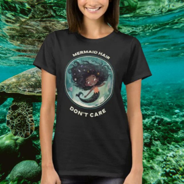 Camiseta A la sirena pelo no le importa (Subido por el creador)
