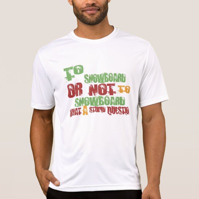 Camiseta A la snowboard (Anverso)