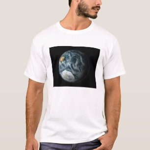 Camiseta A la vista de la tierra que destaca la Antártida