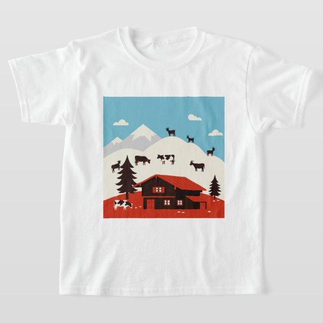 Camiseta A landscape in the Alps (Distribución)