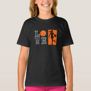 Camiseta A las chicas les gusta el baloncesto, jugador de b
