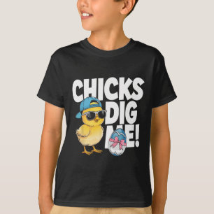 Camiseta A las chicas les gusto yo Pascua niños hombres Fel