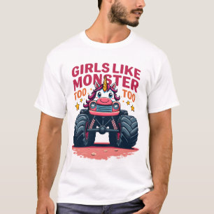 Camiseta A Las Chicas También Les Gustan Los Camiones Monst