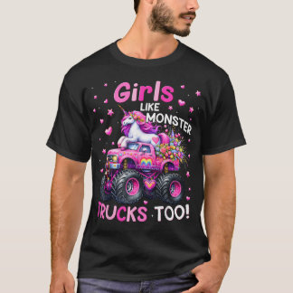 Camiseta A Las Chicas También Les Gustan Los Camiones Monst