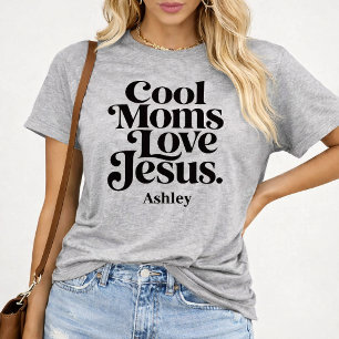 Camiseta A las mamás geniales les encanta Jesús