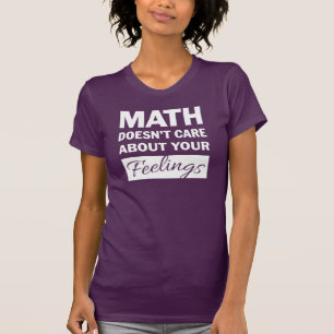 Camiseta A las matemáticas no les importa el texto blanco C