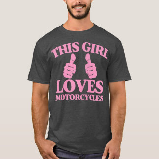 Camiseta A Las Mujeres A Esta Chica Le Encantan Las Motocic